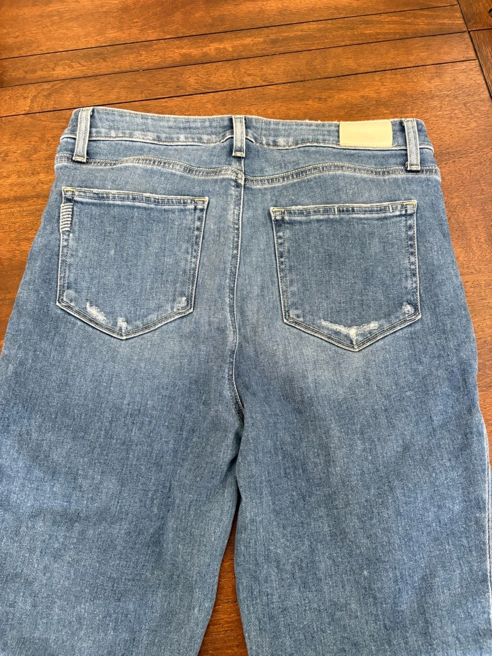 Paige Claudine High Rise Distressed Ankle Flare Raw Hem Jeans Size 31 - Picture 6 of 15